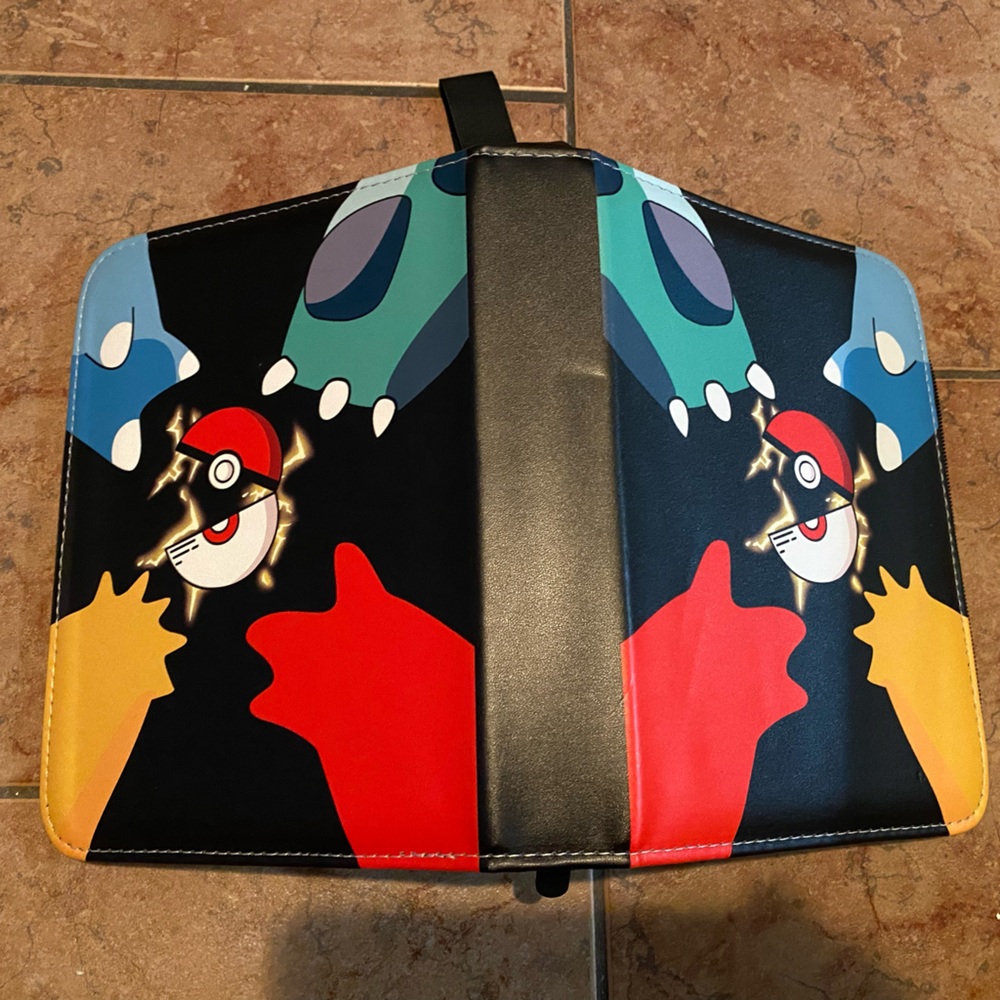 Pokemon Black and Red Card Holder